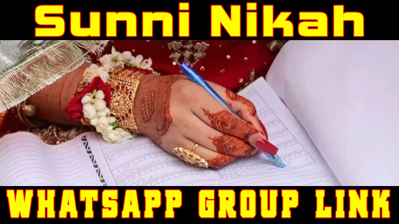 Sunni Nikah Whatsapp Group Link, NRI nikah, Sunni Hanafi